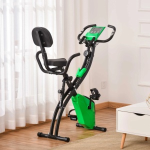 Bicicleta fitness pliabila 2 in 1 Re-Bloom, 8 nivele de rezistenta, otel/ABS, verde/negru, 97 x 51 x 115 cm, Resigilat, Grad A - Img 6