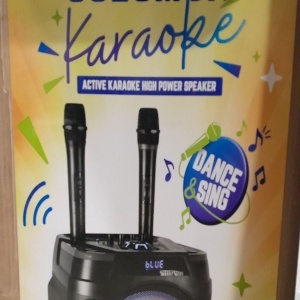Boxa portabila Ibiza Sound, COLUMBA-KARAOKE, 700W, Bluetooth, USB, microSD, AUX si MIC, negru, Resigilat, Grad A - Img 5