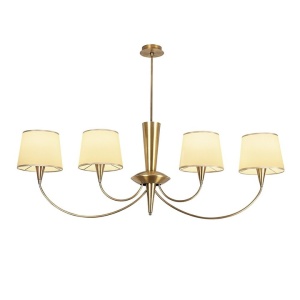 Candelabru Glam Antic Re-Bloom, Corp Metalic, 118 x 20 cm, inaltime: 83 cm | 4 x E27 Max 40W, Resigilat, Grad A - Img 3