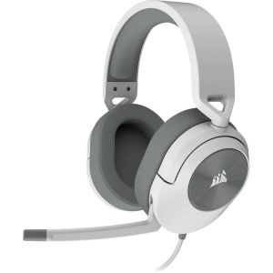 Casti gaming cu microfon Corsair HS55 Stereo, Alb, Resigilat, Grad A