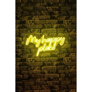 Decor de perete Re-Bloom, LED, PVC, alb/galben, 55 x 31 x 2 cm - Img 3