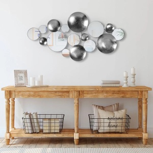 Decor de perete Re-Bloom, metal, multicolor, 116 x 60 x 4 cm - Img 2