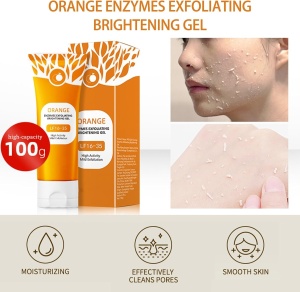 Gel exfoliant cu portocale, 100g, curatare profunda fata si corp, hidratare, anti-puncte negre, uniformizare ten - Verificat A · Re-Bloom - Img 6