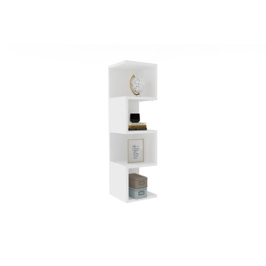 Hanah Home biblioteca, PAL melaminat, 27x25x95 cm, grosime 18mm, inaltime raft 21.4cm, alb - Verificat A · Re-Bloom