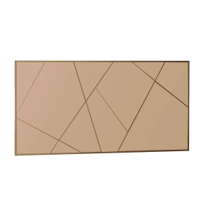 Hanah Home oglinda perete 60x120x2.2 cm, rama MDF 100%, acoperire ecologica Flotal-E, bronz - Verificat A · Re-Bloom