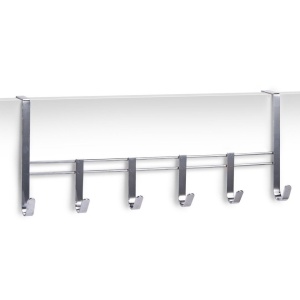 Hannut cuier usa 6 carlige 51x21x7 cm, metal, argintiu - Verificat A · Re-Bloom