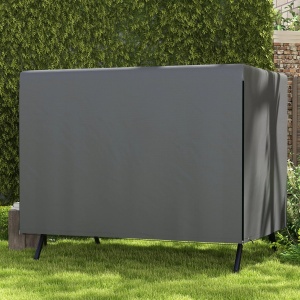 Husa protectie mobilier gradina/leagan Hollywood, PE, rezistenta UV, 215x155x150cm, Gri inchis - Verificat A · Re-Bloom - Img 4