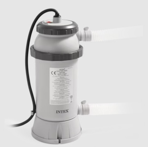 Intex 28684 incalzitor electric piscina 220W, senzor temperatura cu oprire automata, +3-4°C, pentru piscine pana la 457 cm, termometru inclus - Verificat A · Re-Bloom
