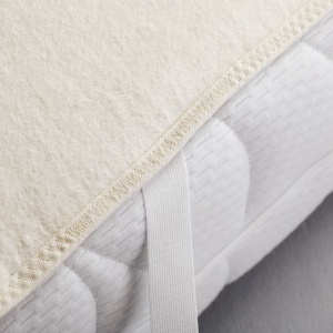Molton protectie pentru saltea din bumbac 140x200 cm, alba - Verificat A · Re-Bloom - Img 3