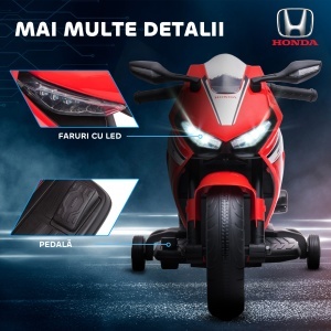 Motocicleta electrica copii Re-Bloom, 6V 4.5A, 3 km/h, PP/metal, 90x44x52 cm, autonomie 45 min, varsta 3-5 ani, 30 kg, rosu - Verificat A · Re-Bloom - Img 4