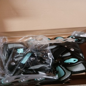 Navaris patine cu role reglabile, 4 roti poliuretan ABEC-7 70mm, marime 35-38, catarama push-lock + velcro, frana interschimbabila, unelte incluse, albastru - Verificat A · Re-Bloom - Img 6