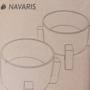 Navaris set 2 boluri ceramice pisici si caini 550 ml, suporturi bambus inaltat, fara plastic, detasabile, gri - Verificat A · Re-Bloom - Img 5