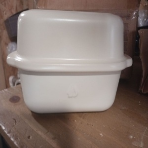 Navaris tava copt paine ceramica cu capac, 23x14x12.7cm, rezistenta 240°C, fara PTFE/PFOA/PFAS, compatibila masina spalat vase, crem - Verificat A · Re-Bloom - Img 5