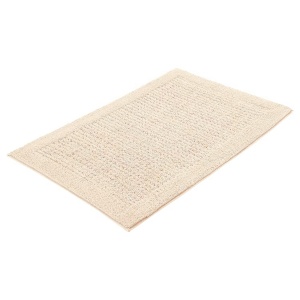 Net covor de baie din bumbac 70x120 cm, lavabil la 40°C, bej - Verificat A · Re-Bloom