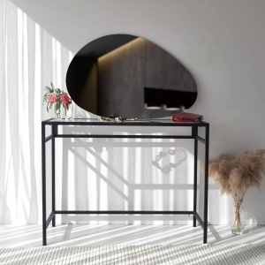 Oglinda decorativa de perete Re-Bloom Hanah Home, MDF 100%, 76x50x2.2 cm, montare perete, alb - Verificat A · Re-Bloom - Img 5