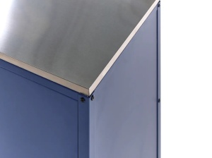 Produs Resigilat Dulap bucatarie exterior Re-Bloom Vilama, otel/inox, 80x50x90 cm, rezistenta UV, albastru inchis - Verificat A - Img 4