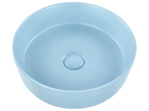 Produs Resigilat Lavoar pentru baie Re-Bloom Gudar, ceramica, 37x37x12 cm, scurgere 35mm, albastru - Verificat A - Img 2
