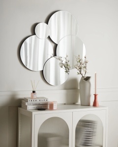 Produs Resigilat Oglinda de perete Re-Bloom Clais, sticla/MDF, 82x2x80 cm, forma neregulata, verticala - Verificat A - Img 2