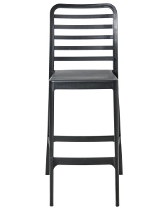 Produs Resigilat Set 4 scaune de bar Re-Bloom Seceda, polipropilena, 41x59x116 cm, UV5, rezistente la apa, negru - Verificat A - Img 3