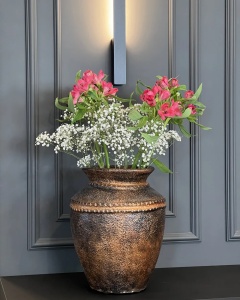 Produs Resigilat Vaza decorativa Re-Bloom Puchong, ceramica, 32x32x40 cm, cupru - Verificat A - Img 5