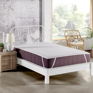 Protectie saltea, 80% poliester/20% bumbac, 140x200 cm, lavabil 40°C, alb - Verificat A · Re-Bloom - Img 1