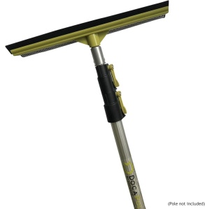 Racleta cu burete pentru geamuri compatibila cu manerul extensibil DocaPole, cauciuc/plastic, negru/galben - Img 6