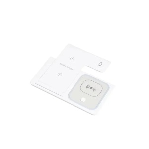 ReadeREST statie de incarcare wireless 3 in 1, telefon, casti si smartwatch, compatibil iPhone, Android, AirPods, Apple Watch, Samsung, Huawei, Xiaomi, alb - Verificat A · Re-Bloom - Img 2