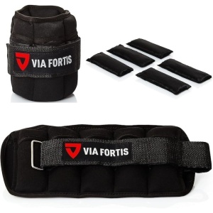 Set 2 greutati VIA FORTIS, pentru glezna si incheietura, 1.6 Kg, greutate reglabila, Resigilat, Grad A