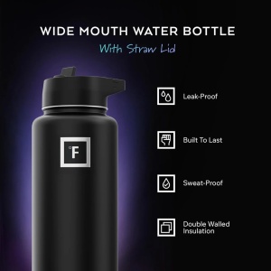 Set 2 Sticle termice 1800 & 950 ml, otel inoxidabil IRON °FLASK, 3 capace, rece 24 ore / cald 12 ore, izolata, roz/albastru deschis, fara BPA, - Img 6