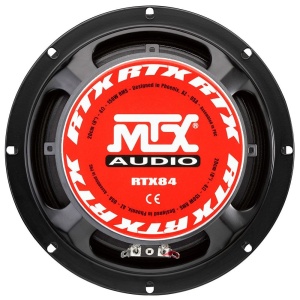 Set boxe auto MTX RTX84, 150W RMS, Bobina 51mm, 600W putere maxima, 4Ω, 97.7dB, Ø20cm, Resigilat, Grad A - Img 2
