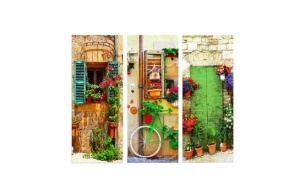 Set tablou decorativ Re-Bloom, 3 piese, MDF, multicolor, 70 x 50 cm
