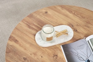 Soleil Atlantic masa cafea living 90x90x40 cm, PAL 18mm, finisaj pin atlantic, design contemporan - Verificat A · Re-Bloom - Img 5
