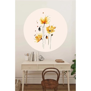 Sticker autoadeziv Re-Bloom, model floral, vinil, multicolor, 78 cm - Img 3