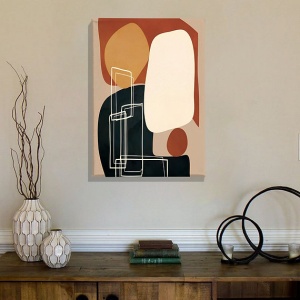 Tablou decorativ canvas 70x100 cm, panza 100%, cadru lemn 100% 2x3 cm, multicolor - Verificat A · Re-Bloom - Img 2