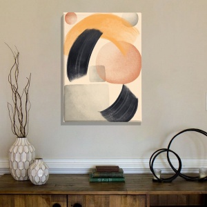 Tablou decorativ canvas, 70x100 cm, panza/lemn, multicolor - Verificat A · Re-Bloom - Img 5