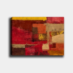 Tablou decorativ canvas, 70x100 cm, panza/lemn, multicolor - Verificat A · Re-Bloom