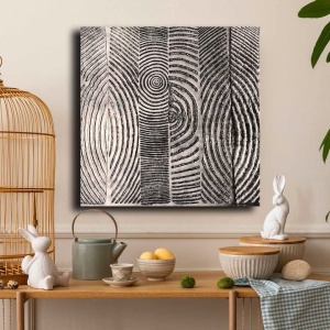 Tablou decorativ canvas, 70x70 cm, panza 100% grosime 2.8mm, cadru lemn pin 100%, gri/negru - Verificat A · Re-Bloom - Img 2