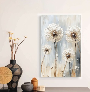 Tablou decorativ canvas model papadii, 45x70 cm, panza/lemn, multicolor - Verificat A · Re-Bloom - Img 4