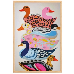 Tablou decorativ model ratuste, MDF/lemn, 33x48 cm, multicolor - Verificat A · Re-Bloom - Img 1