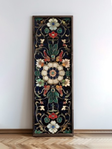 Tablou decorativ Re-Bloom, model floral, MDF/lemn masiv, multicolor, 40 x 120 x 3,5 cm - Img 5
