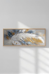 Tablou decorativ Re-Bloom, model pana, MDF/lemn masiv, multicolor, 50 x 120 cm