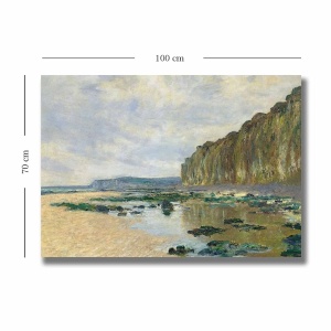Tablou decorativ Re-Bloom, model peisaj, panza/lemn, multicolor, 70 x 100 cm - Img 3