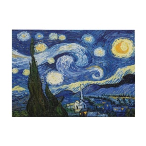 Tablou decorativ Re-Bloom, panza/lemn, multicolor, 50 x 70 cm