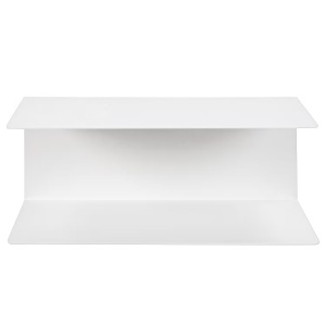 Targon set 2 rafturi perete 35x14x20 cm, metal vopsit pulbere, alb - Verificat A · Re-Bloom - Img 2