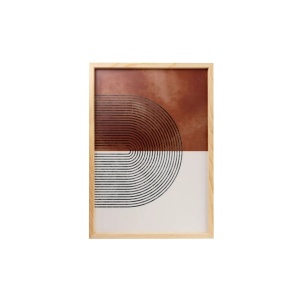 Wallxpert set 3 tablouri decorative inramate MDF/lemn solid 50x70 cm, MDF 3mm, cadru lemn 2.5 cm, multicolor - Verificat A · Re-Bloom - Img 4