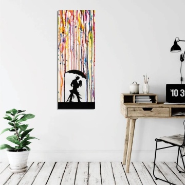 Wallxpert tablou decorativ 30x80 cm, panza 50% bumbac 50% poliester, imprimare digitala, rama lemn 2x3 cm, multicolor - Verificat A · Re-Bloom - Img 5