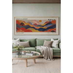 Wallxpert tablou decorativ inramat, 50x120 cm, MDF 2.7mm, cadru lemn masiv 2 cm, imprimare digitala, format panoramic, multicolor - Verificat A · Re-Bloom - Img 2