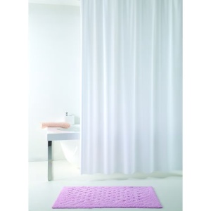 Allura perdea de dus din vinil 240x200 cm, alba - Verificat A · Re-Bloom