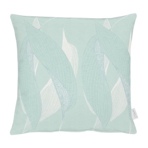 Apelt husa perna patrata 46x46 cm, 75% poliester 25% viscoza, spalare delicata, verde/alb - Verificat A · Re-Bloom