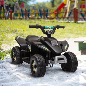 ATV electric pentru copii Re-Bloom, baterie 6V, 2‑8 km/h, 3‑5 Ani, Negru, Resigilat, Grad A - Img 2